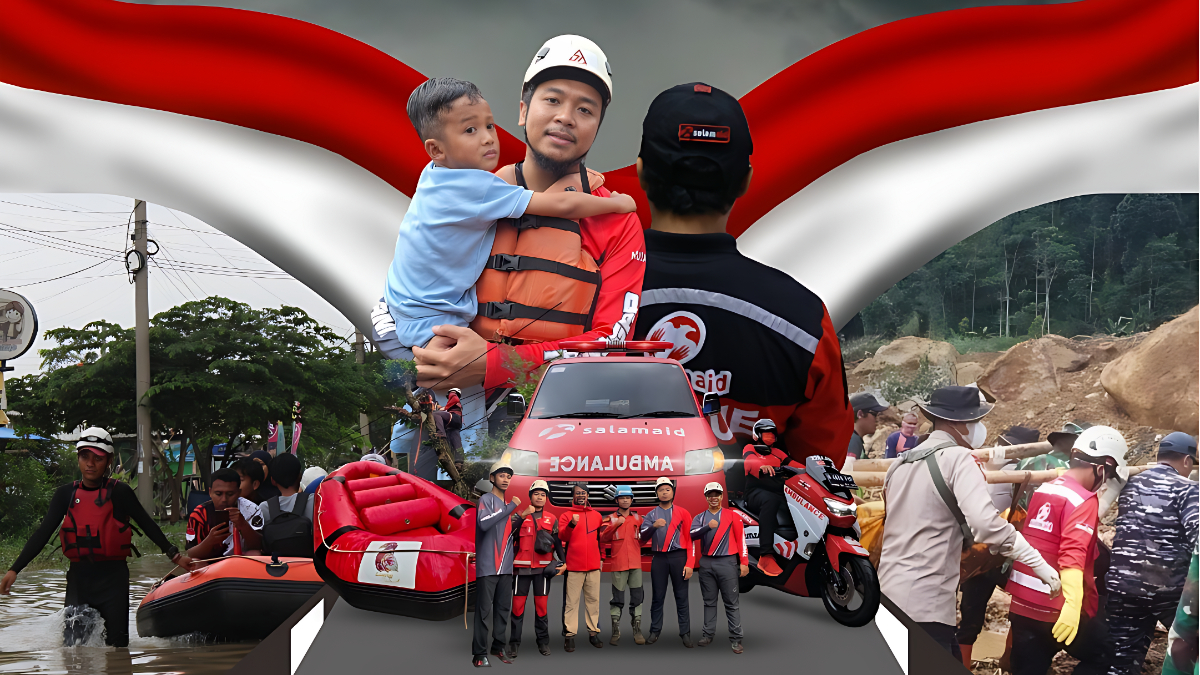 SalamAid membuka donasi barang dan dana untuk bencana Sumatera.