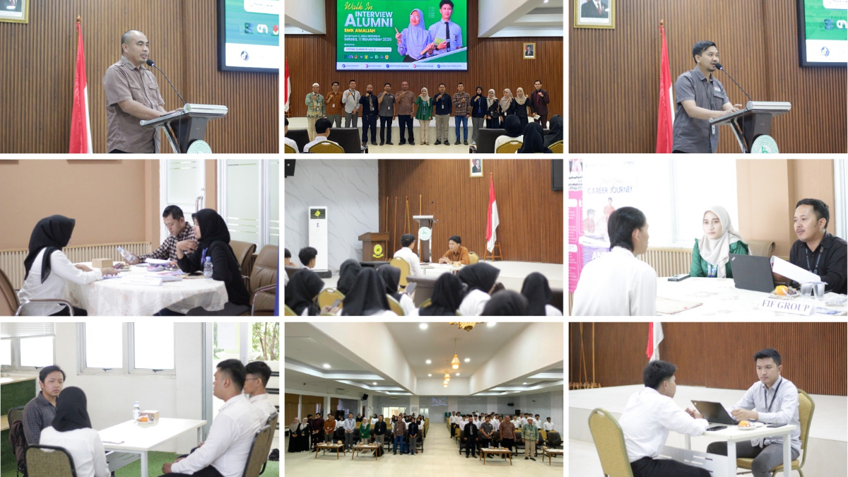 Walk In Interview di SMK Amaliah Ciawi Bogor.