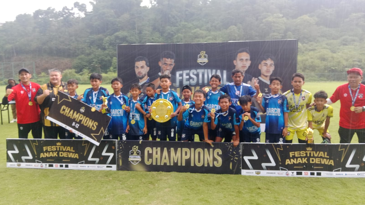 Bogor City jadi juara Festival Anak Dewa U-12 di ISI Resorts Megamendung, Minggu 30 November 2025.