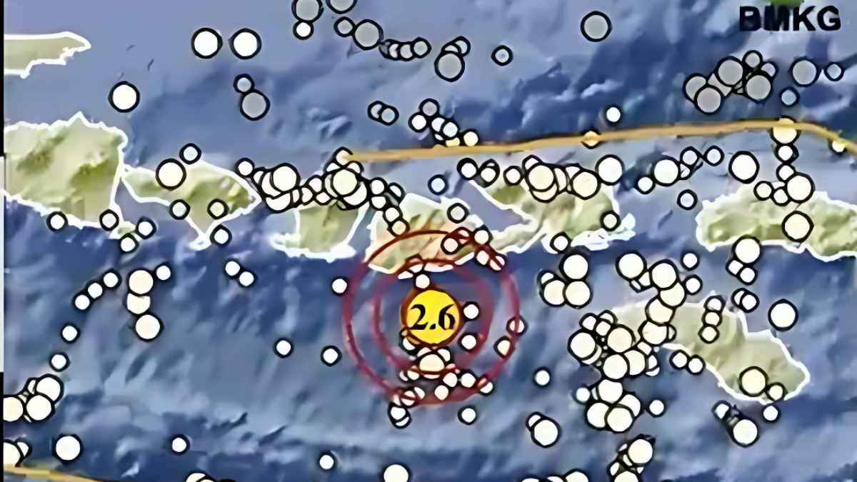 Hari Ini, gempa bumi Magnitudo 2,6 guncang kawasan Tenggara Sumbawa Barat.
