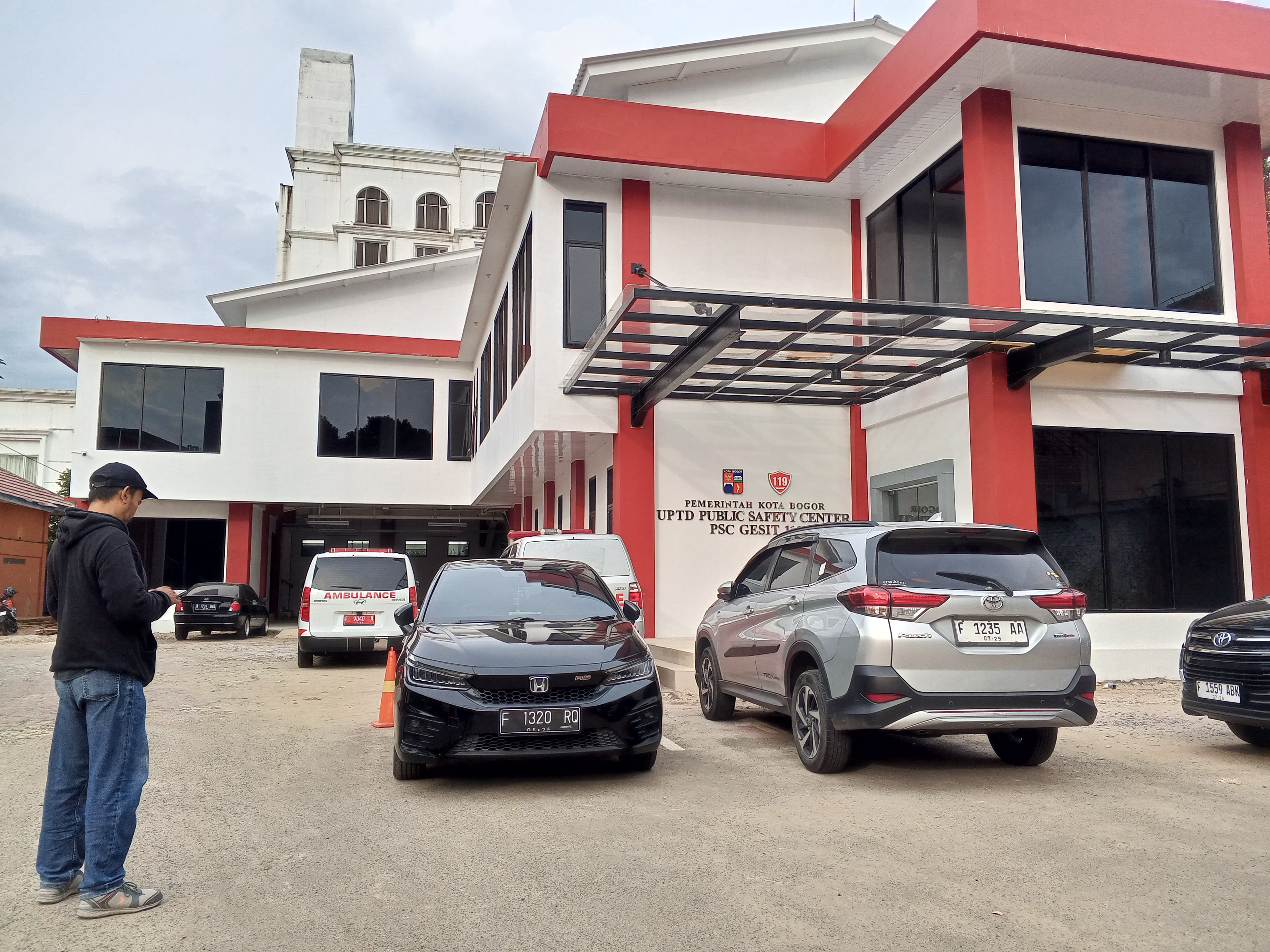 Gedung PSC 119 di kantor Dinas Kesehatan (Dinkes) Kota Bogor.