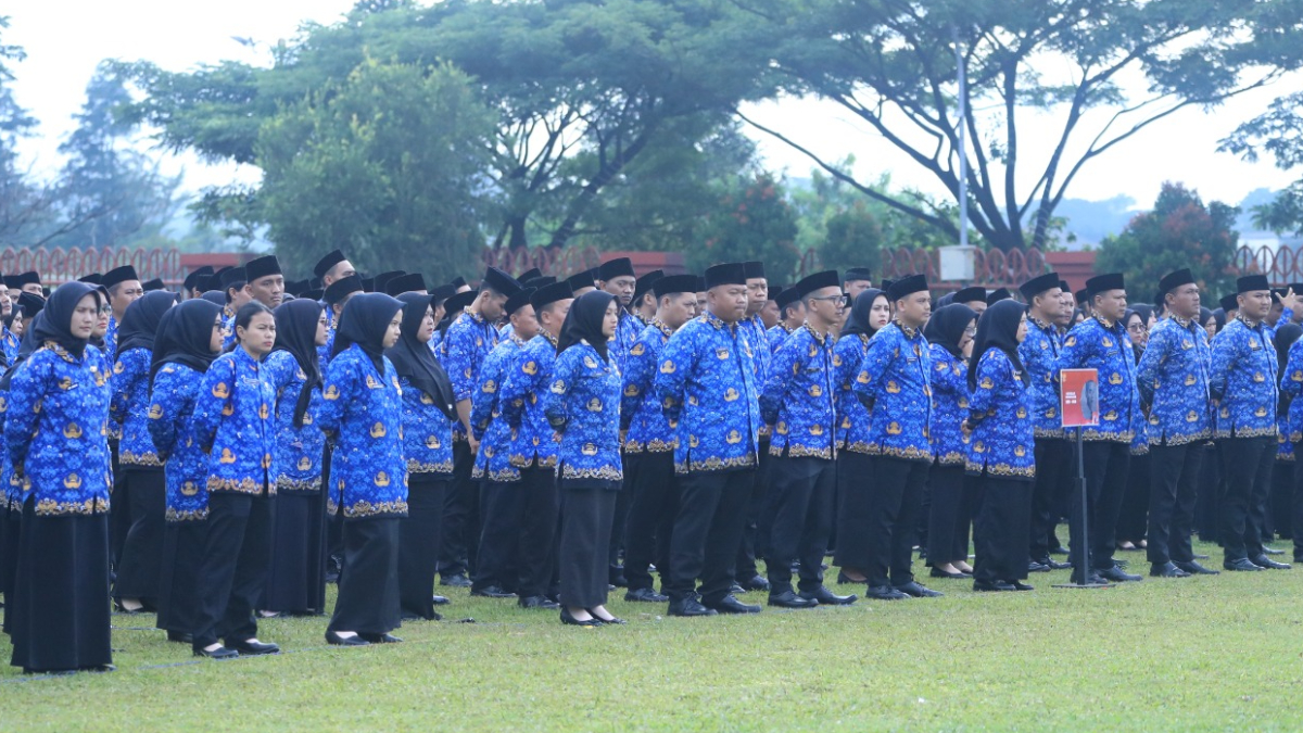 Ilustrasi: Pegawai Pemerintah Dengan Perjanjian Kerja (PPPK) saat pelantikan beberapa waktu lalu.