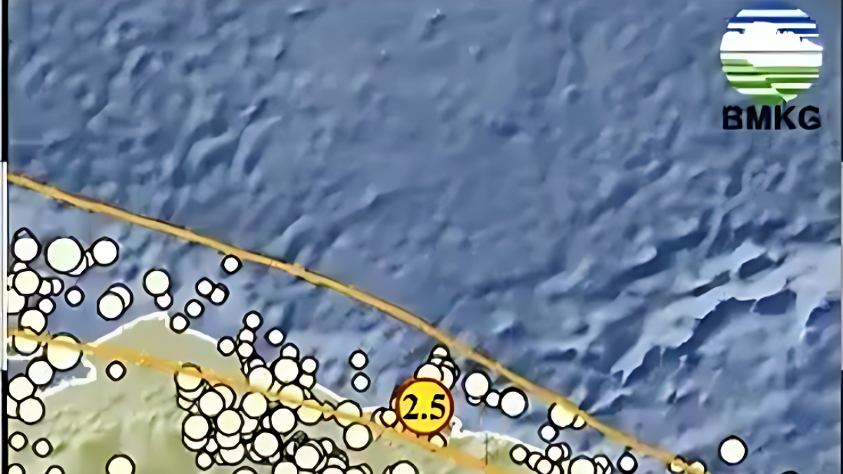 Kawasan Timur Laut Jayapura, Papua diguncang gempa.