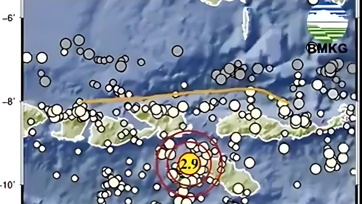 Pagi hari Ini, gempa Magnitudo 2,9 guncang wilayah barat daya Tambolaka, NTT.