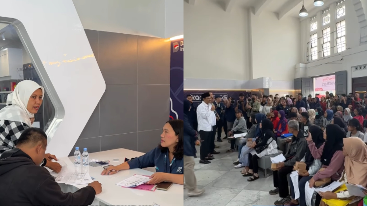 Ilustrasi: Antrian&nbsp;KPM&nbsp;penerima bantuan sosial (bansos) di Kantor Pos Indonesia.&nbsp;