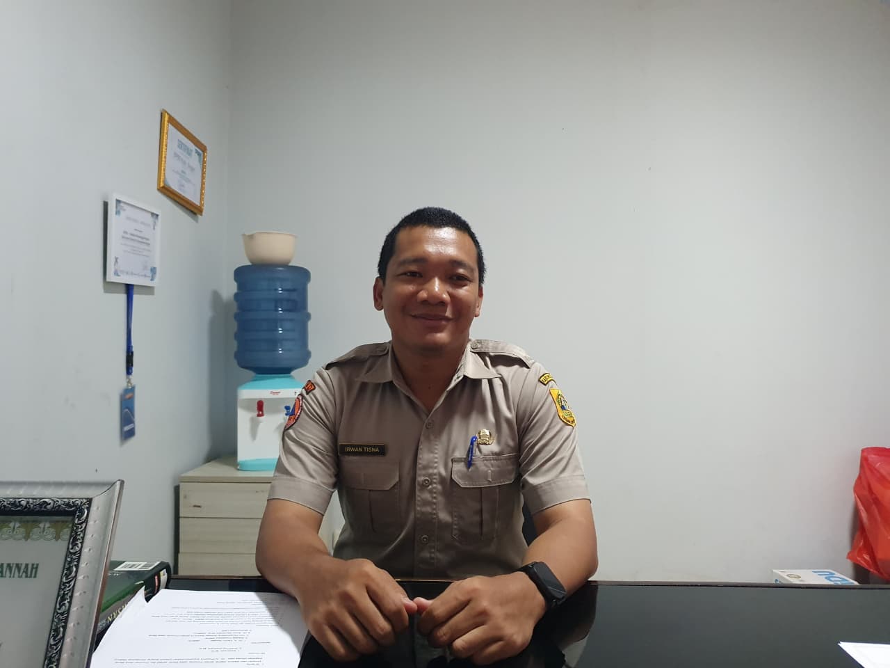 &lrm;Staf Bidang Pencegahan dan Kesiapsiagaan BPBD Kabupaten Bogor, Irwan Tisna.