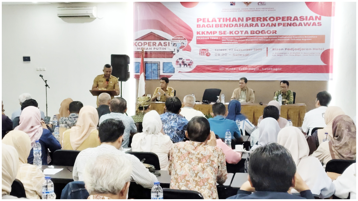 Sebanyak 136 bendahara dan pengawas Koperasi Merah Putih se-Kota Bogor mengikuti pelatihan perkoperasian.