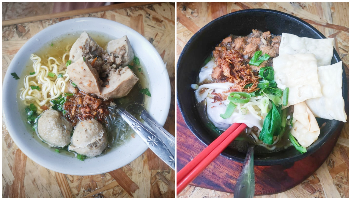 Salah satu menu Bakso Satrio di Beji Kota Depok.