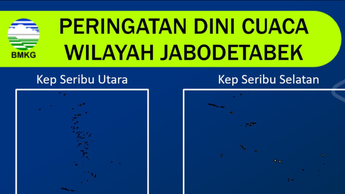Peringatan dini cuaca Jabodetabek.