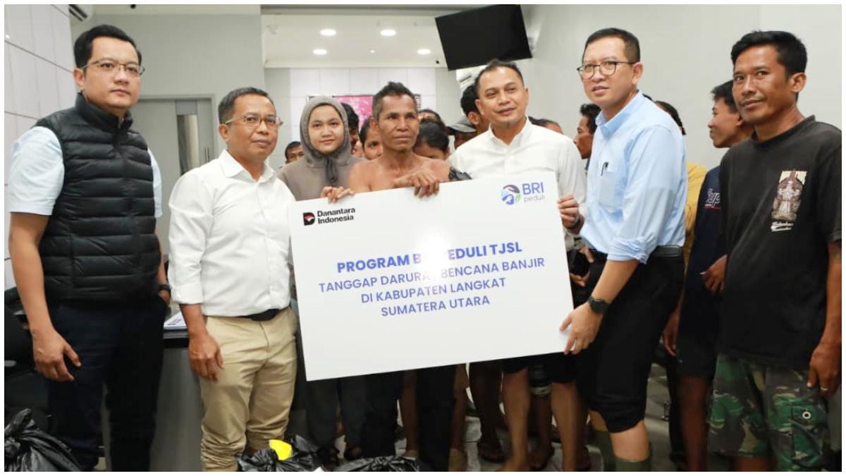 BRI Peduli menyalurkan bentuan bagi korban terdampak bencana di Sumatera.