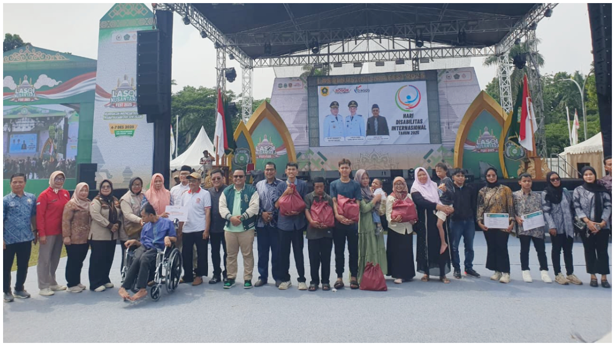 Perayaan Hari Disabilitas Internasional di Lapangan Tegar Beriman Cibinong Bogor.