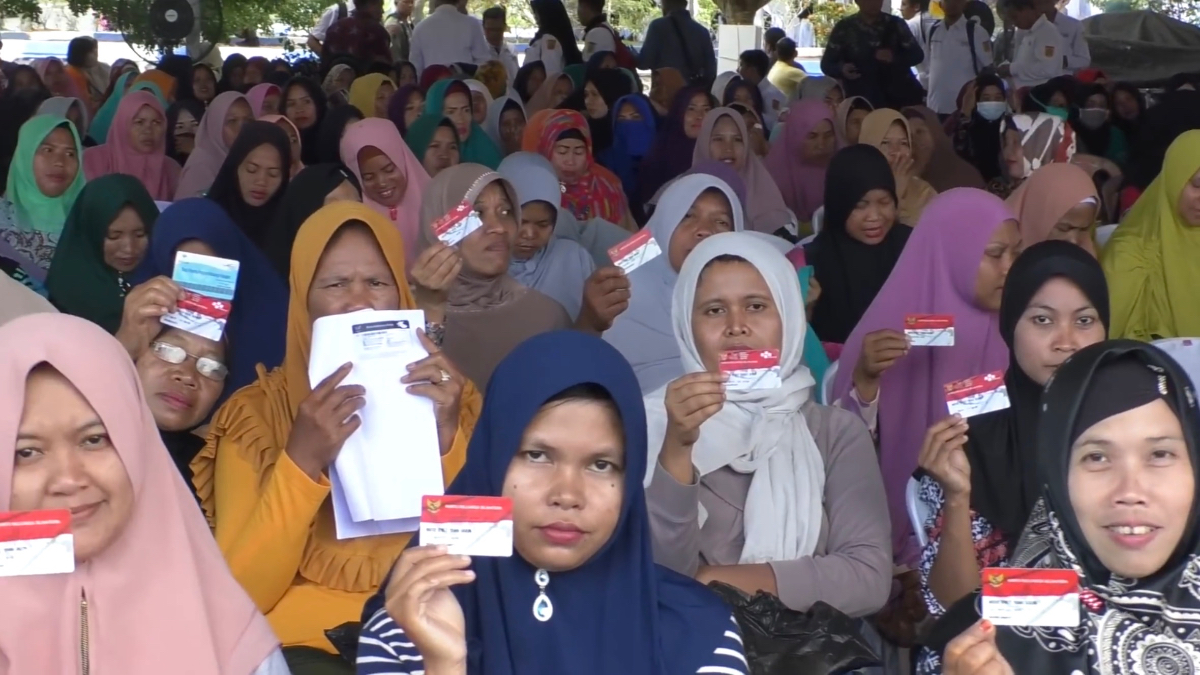 Ilustrasi KPM bansos BLT Kesra.
