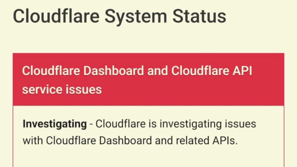 Cloudflare kembali mengalami gangguan skala global.
