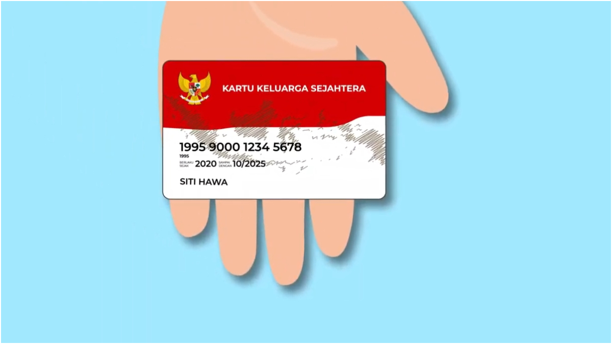 Ilustrasi KKS Merah Putih untuk cairkan bansos