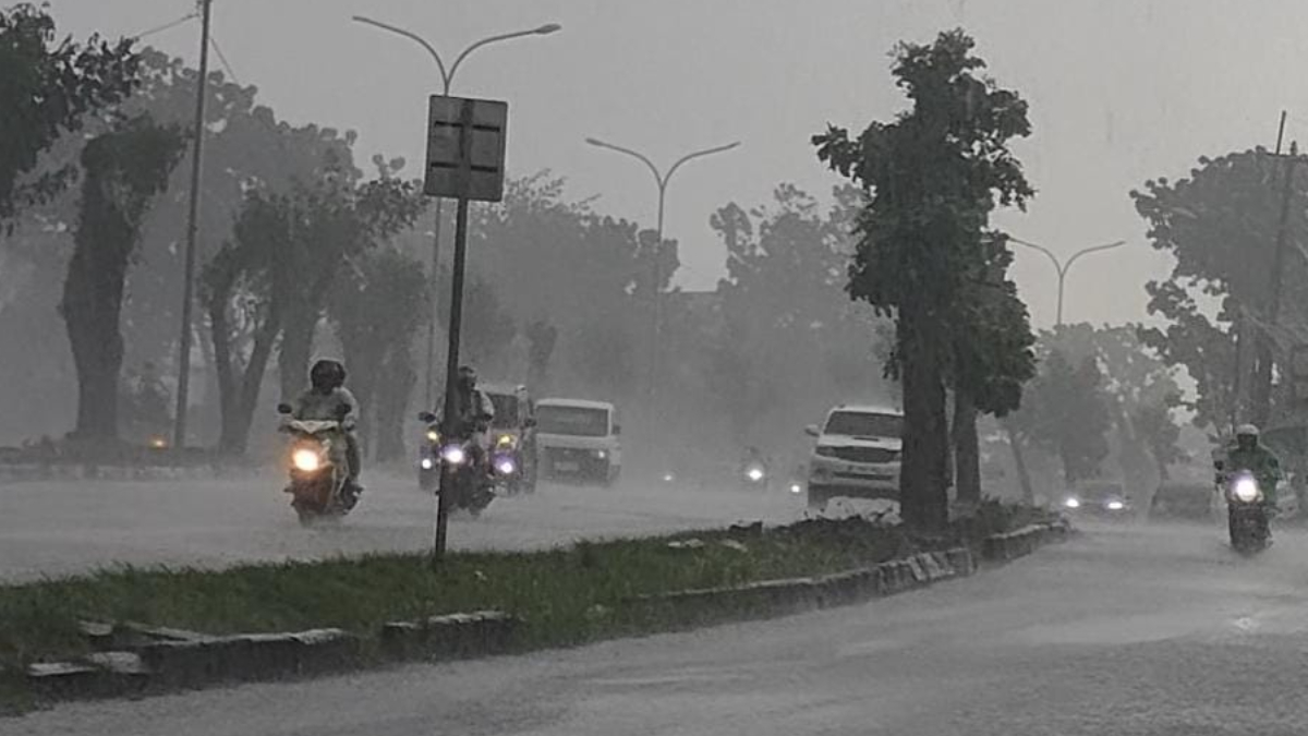 Ilustrasi: Hujan saat mengguyur di wilayah Kabupaten Bogor.