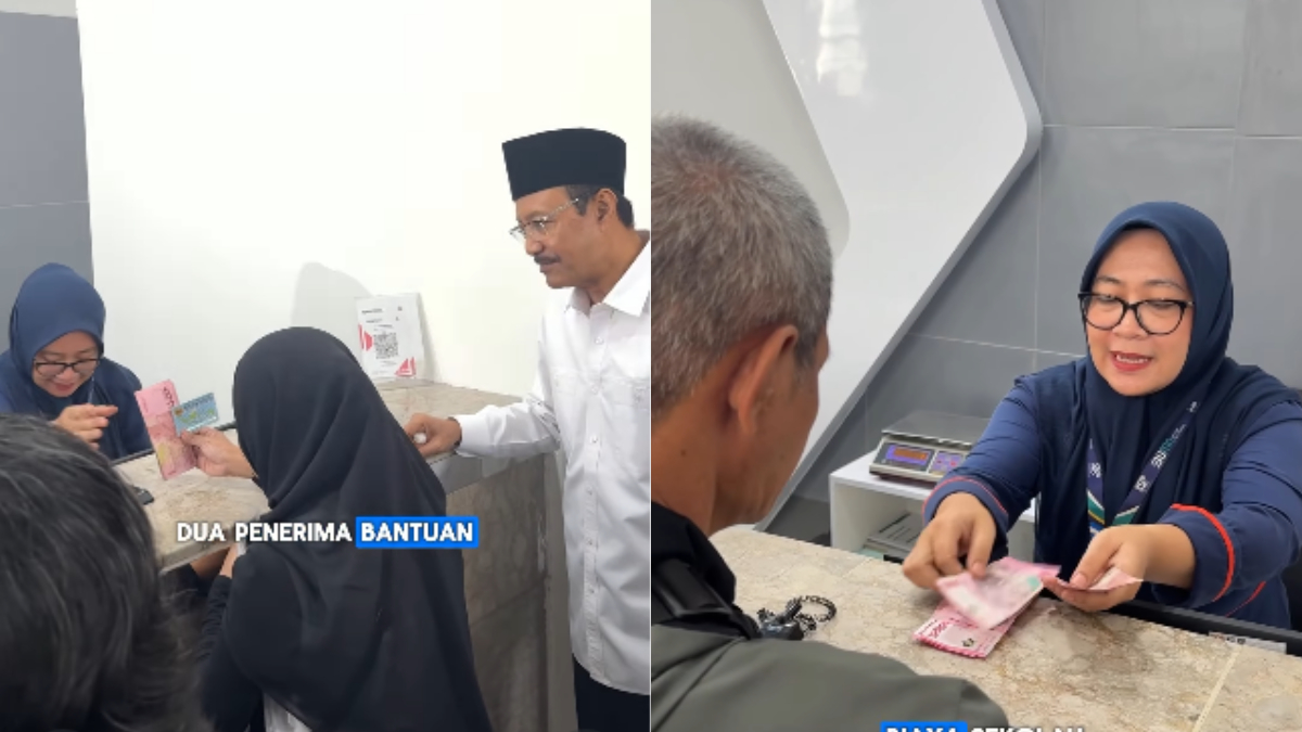 Ilustrasi penyaluran bansos BLT Kesra