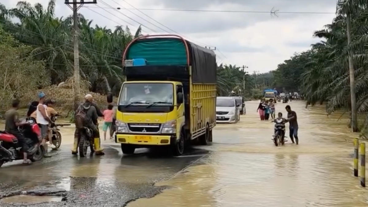 Kondisi lokasi terdampak bencana alam di Aceh Tamiang.