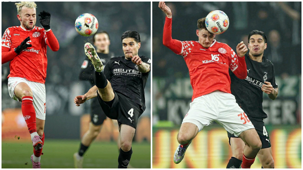 Aksi Kevin Diks saat Borussia Monchengladbach berhasil mengalahkan Mainz 05 dengan skor 1-0