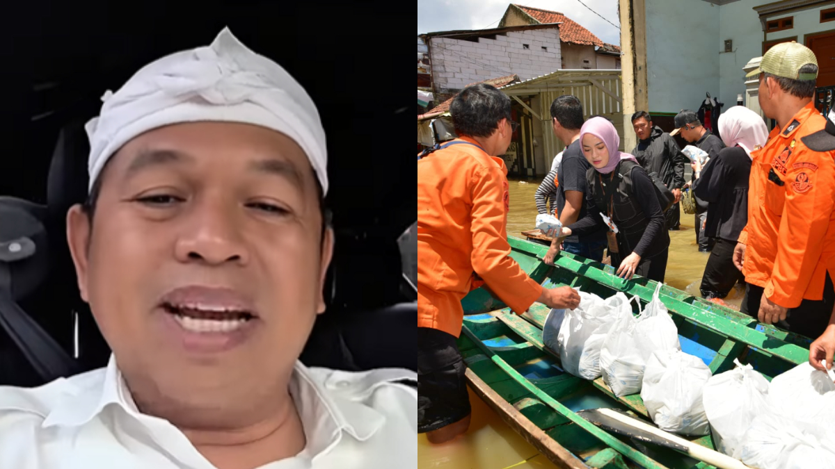 Gubernur Jawa Barat Dedi Mulyadi menyampaikan terkait banjir yang terjadi di Kabupaten Bandung.