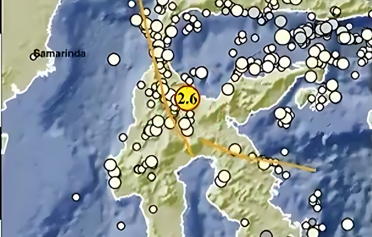 Gempa mengguncang Barat Laut Poso Sulawesi Tengah.