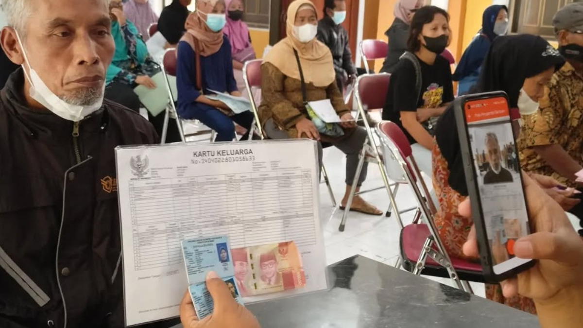 Ilustrasi penyaluran bansos BPNT