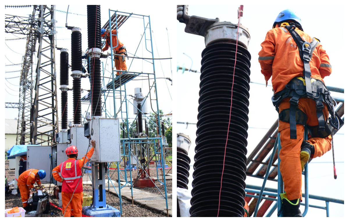 PLN melalui Unit Pelaksana Transmisi (UPT) Bogor melaksanakan Pemeliharaan Dua Tahunan Bay Penghantar 150 kV Bogor Baru #1 di Gardu Induk (GI) Sentul.