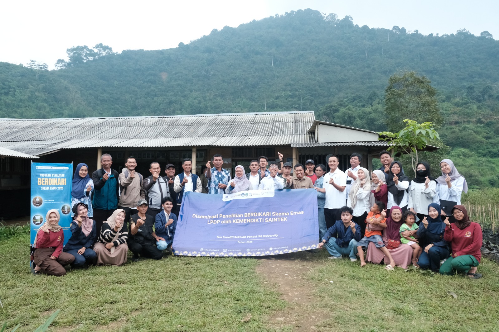 Diseminasi Hasil Penelitian BERDIKARI Skema Emas LPDP yang digelar di Okiagaru Agricoop, Kecamatan Pacet, Kabupaten Cianjur.