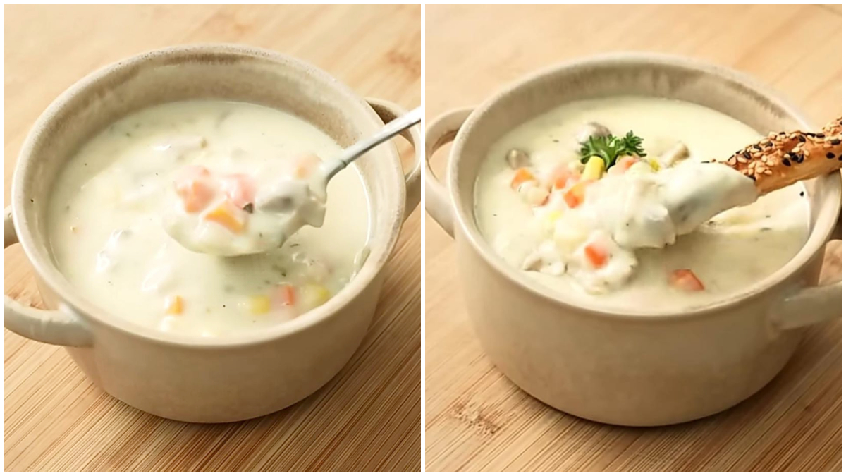 Resep Rahasia Sup Ayam Krim dari Chef Devina Hermawan.