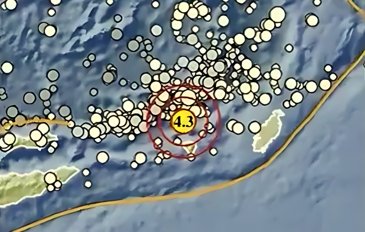 Gempa berkekuatan magnitudo 4,3&nbsp;guncang wilayah Barat Laut, Maluku Tenggara.