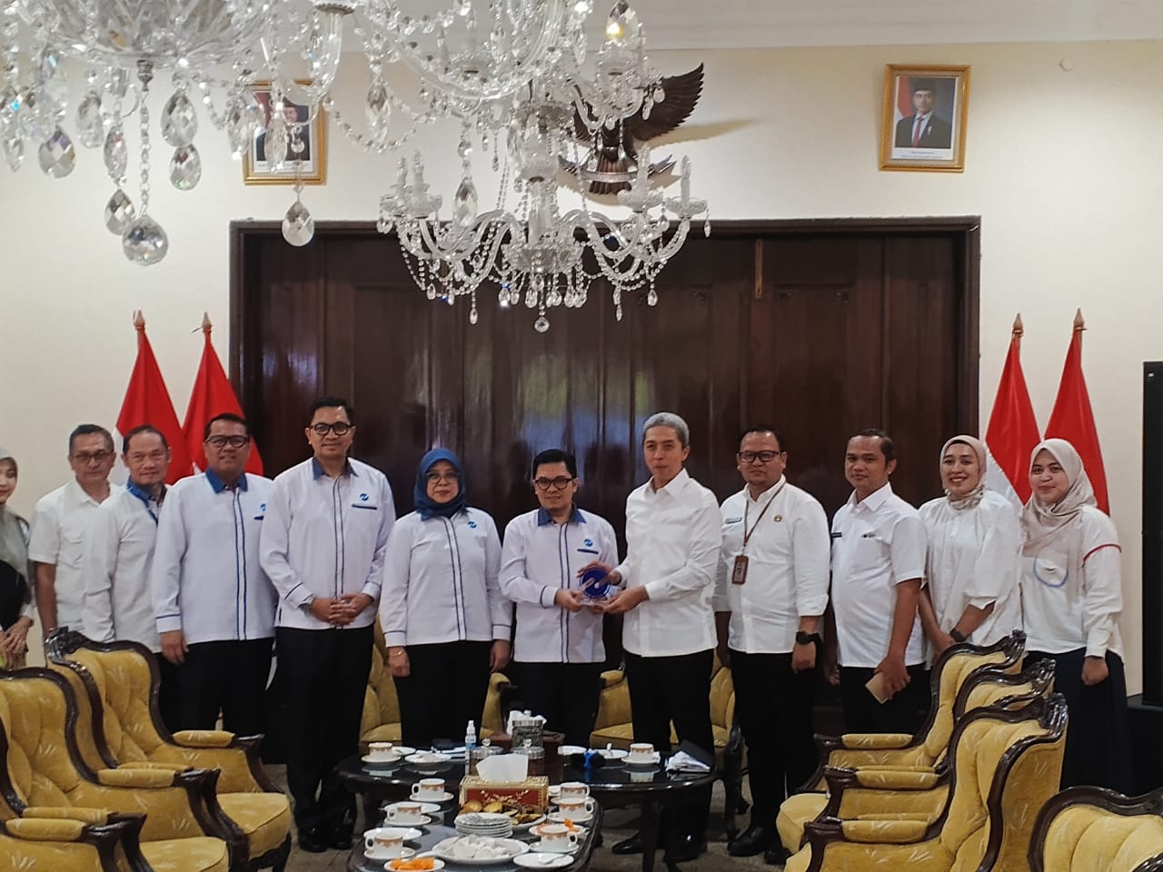 Pertemuan Wali Kota Bogor Dedie A Rachim bersama jajaran Pemkot Bogor dan Direksi Transjakarta.