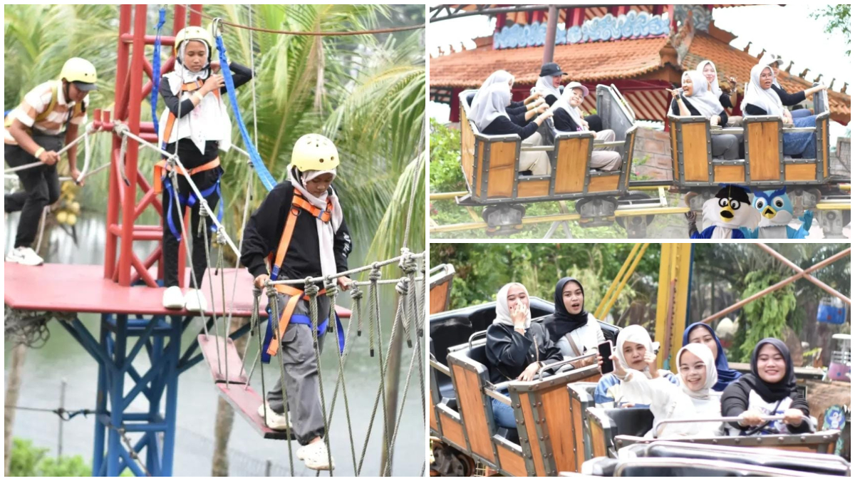 Aktivitas pengunjung di World of Wonders.