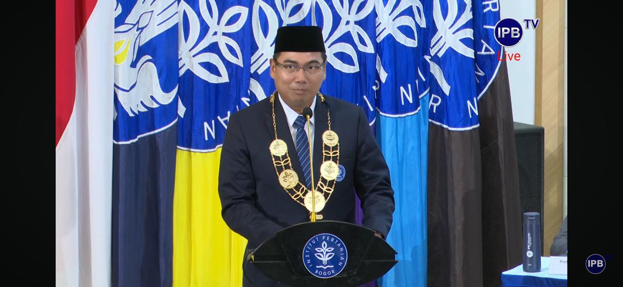 Dr Alim Setiawan resmi dilantik sebagai Rektor IPB University PAW, Kamis 11 Desember 2025.