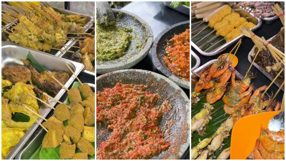Menu kuliner tradisional yang disajikan Warung Makan Gurilap Sunda.