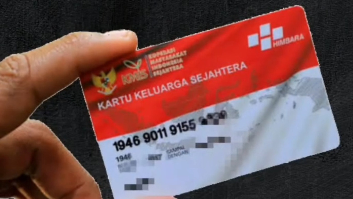 Ilustrasi kartu KKS Bansos