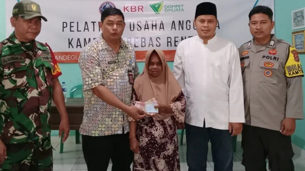 Ilustrasi penyaluran bansos BPNT