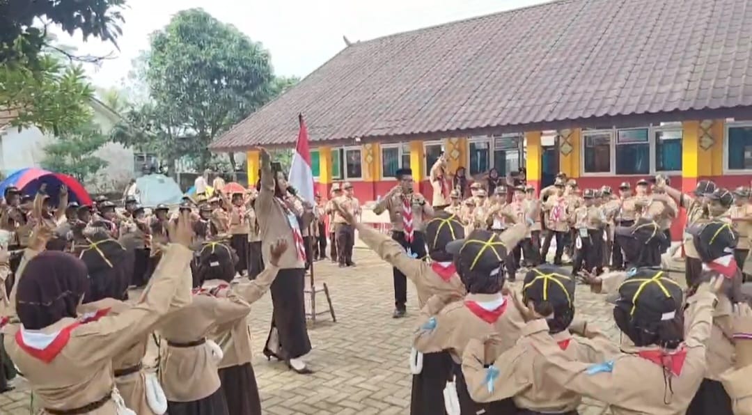 Ratusan anggota Pramuka Siaga mengikuti kegiatan Persari Gugus 2 Gerakan Pramuka Kwartir Ranting Rumpin.