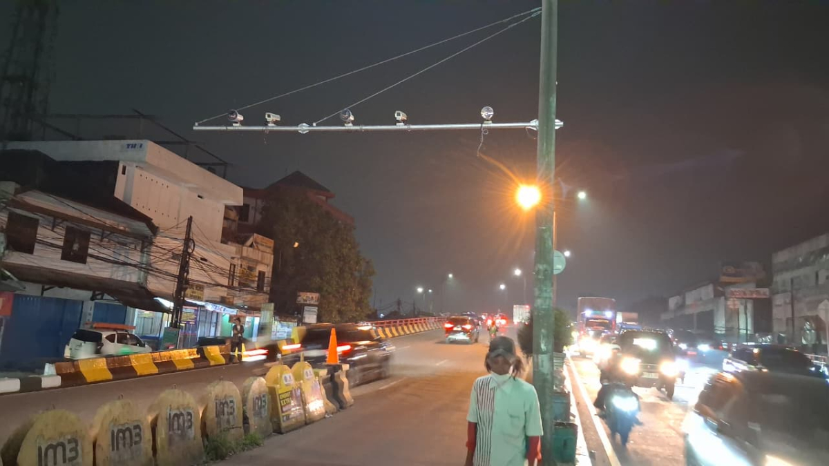 Flyover Cibinong menjadi titik pertama ETLE di Kabupaten Bogor, Jumat 12 Desember 2025.