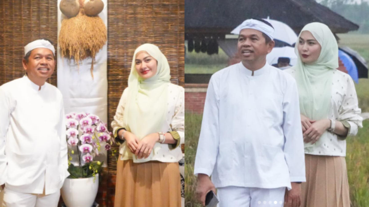 Anggota Parlemen Malaysia Young Syefura saat berkunjung ke Lembur Pakuan dan bertemu Gubernur Jawa Barat Dedi Mulyadi.