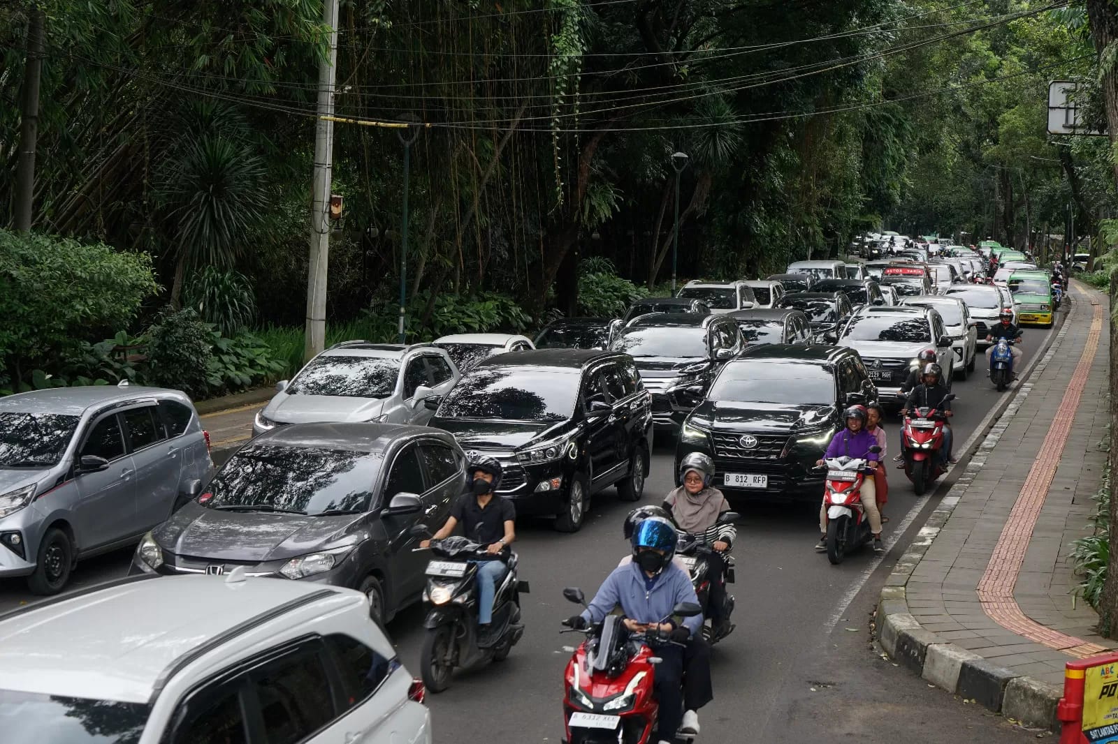Ilustrasi kepadatan di sejumlah ruas jalan dalam Kota Bogor.