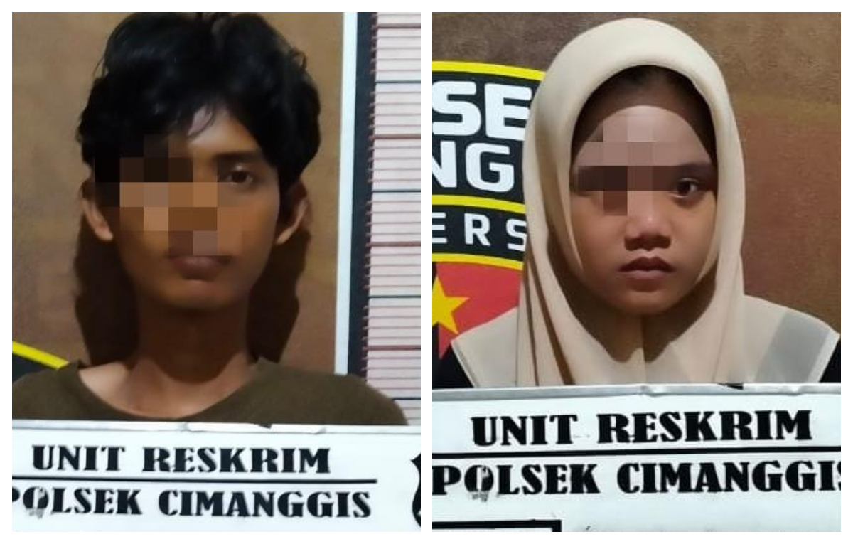 Dua pelaku pencurian besi diamankan Polsek Cimanggis, Polres Metro Depok.
