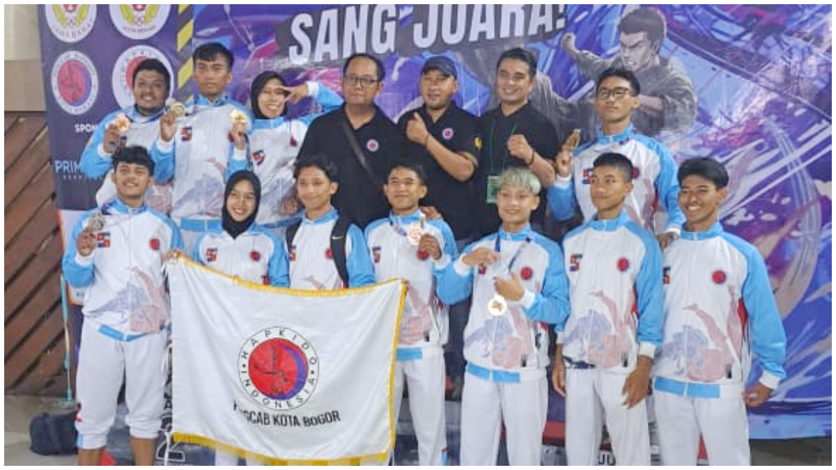 Para atlet Hapkido Kota Bogor yang berlaga di Babak Kualifikasi Porprov Jabar.