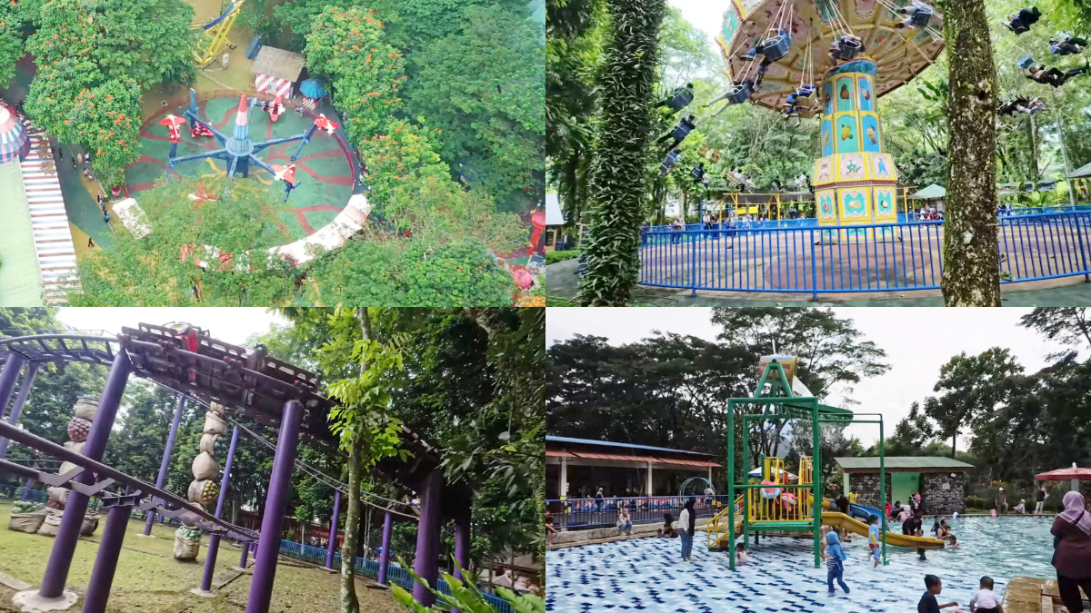 Suasana di kawasan JungleLand Adventure Theme Park