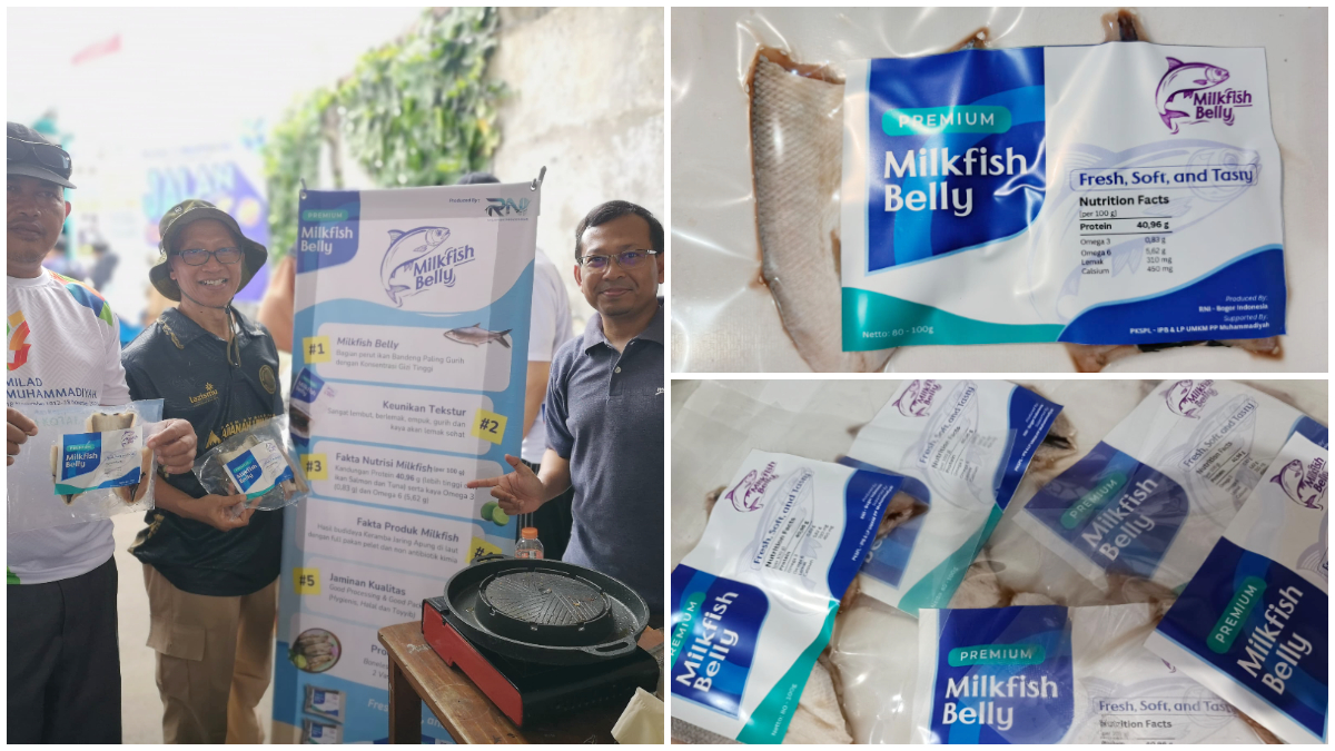 Produk Milkfish Belly dan Milkfish Fillet yang resmi diperkenalkan dalam rangkaian Milad Muhammadiyah ke-113.