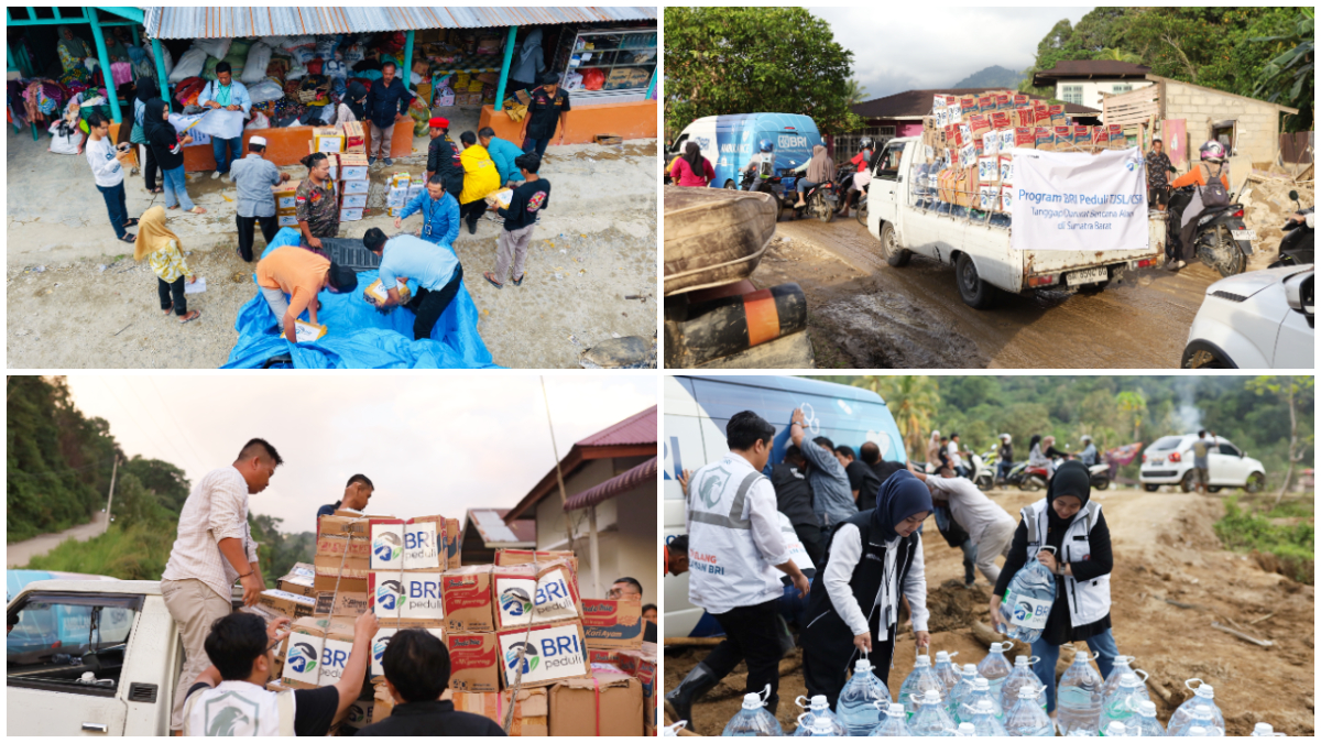 BRI saat menyalurkan bantuan bagi korban bencana di Sumatera dan Aceh.