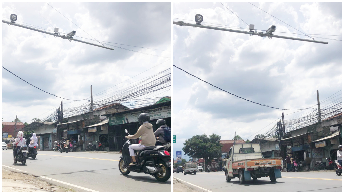 Kamera ETLE di Jalan Ks. Tubun Kedung Halang, Kota Bogor.