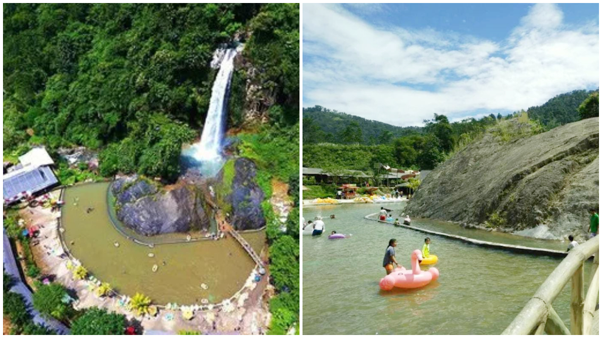 Suasana Wisata Curug Bidadari Sentul Bogor.