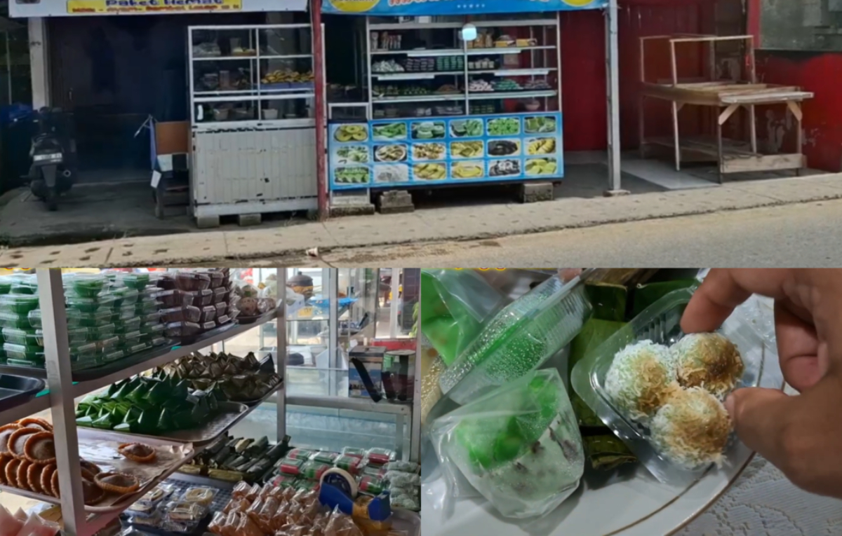 Toko Mahardika menjual berbagai kue tradisional dan buka 24 Jam di Ciomas, Kabupaten Bogor.