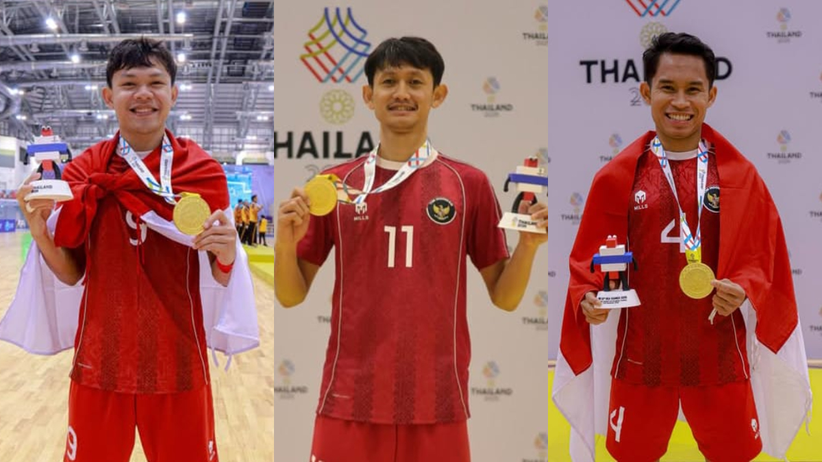 Firman Ardiansyah, Reza Gunawan, Muhammad Iqbal Iskandar berhasil membawa Timnas Futsal Putra Indonesia meraih medali emas pada SEA Games 2025.