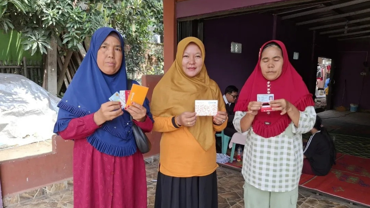 Ilustrasi KPM bansos BPNT.