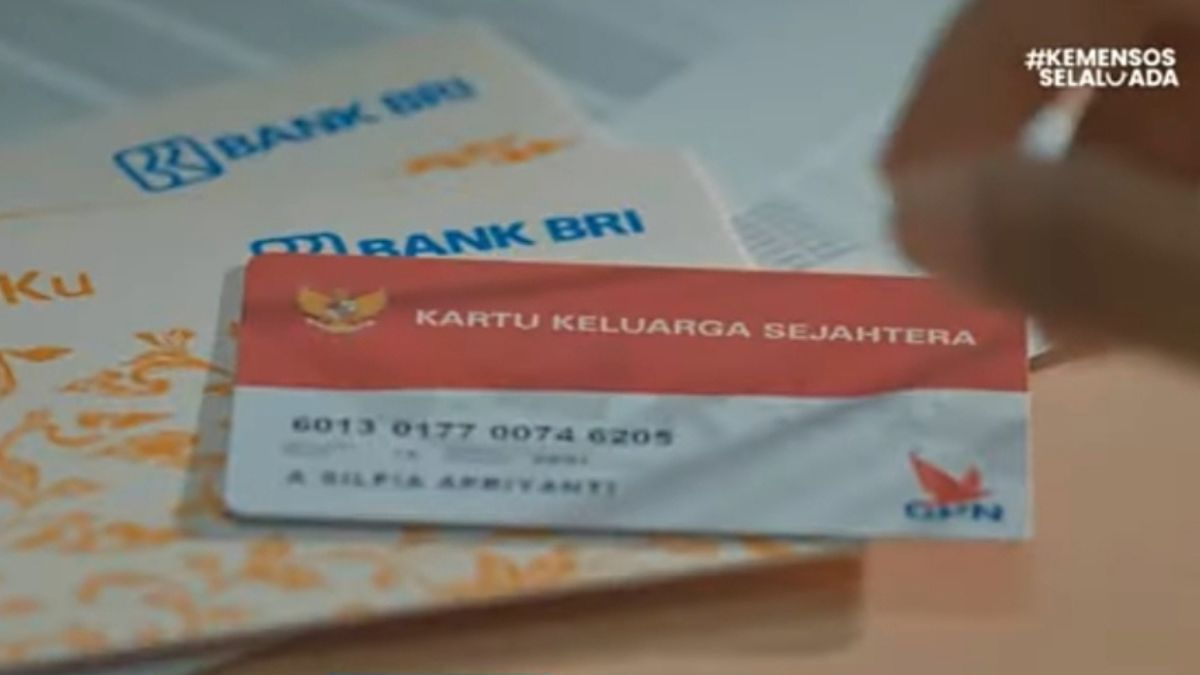Ilustrasi kartu KKS bansos